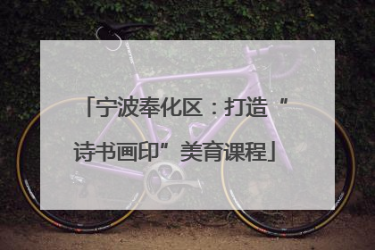 宁波奉化区：打造“诗书画印”美育课程