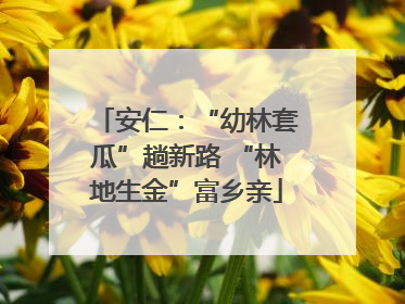安仁：“幼林套瓜”趟新路 “林地生金”富乡亲