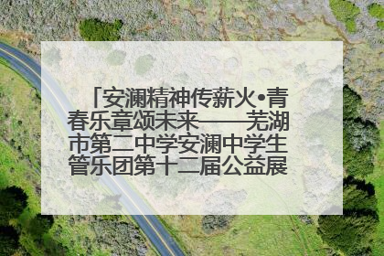 安澜精神传薪火•青春乐章颂未来——芜湖市第二中学安澜中学生管乐团第十二届公益展演圆满举行