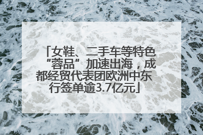 女鞋、二手车等特色“蓉品”加速出海，成都经贸代表团欧洲中东行签单逾3.7亿元