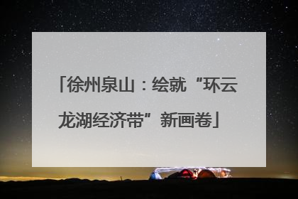 徐州泉山：绘就“环云龙湖经济带”新画卷