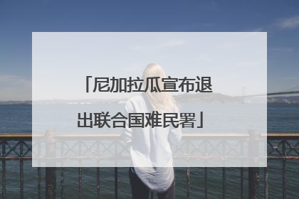 尼加拉瓜宣布退出联合国难民署