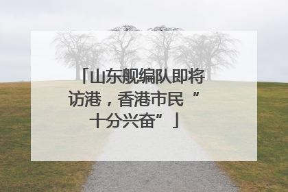 山东舰编队即将访港，香港市民“十分兴奋”