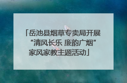 岳池县烟草专卖局开展“清风长乐 廉韵广烟”家风家教主题活动