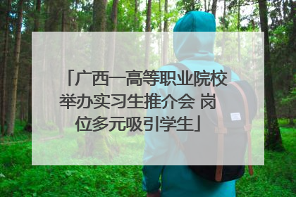 广西一高等职业院校举办实习生推介会 岗位多元吸引学生