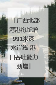 广西北部湾港将新增991米深水岸线 港口吞吐能力劲增