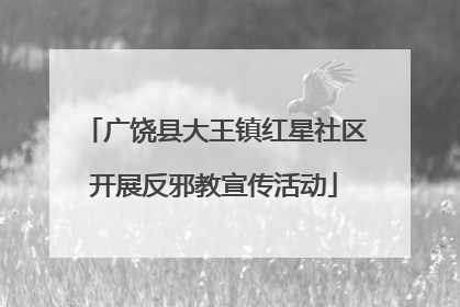 广饶县大王镇红星社区开展反邪教宣传活动