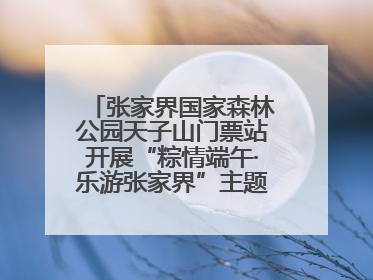 张家界国家森林公园天子山门票站开展“粽情端午·乐游张家界”主题宠客活动