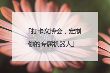 打卡文博会，定制你的专属机器人