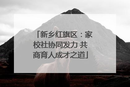 新乡红旗区：家校社协同发力 共商育人成才之道