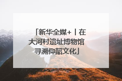 新华全媒+丨在大河村遗址博物馆寻溯仰韶文化