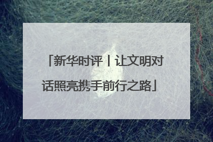 新华时评丨让文明对话照亮携手前行之路