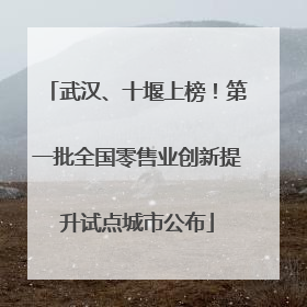 武汉、十堰上榜！第一批全国零售业创新提升试点城市公布