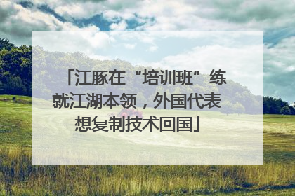 江豚在“培训班”练就江湖本领，外国代表想复制技术回国