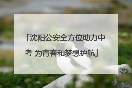 沈阳公安全方位助力中考 为青春和梦想护航
