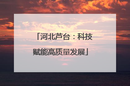 河北芦台：科技赋能高质量发展