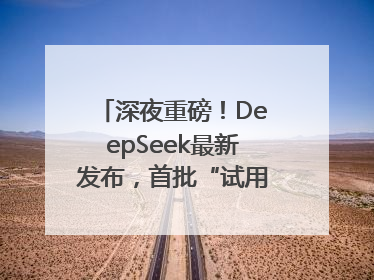 深夜重磅！DeepSeek最新发布，首批“试用体验”出炉→