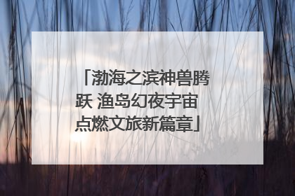 渤海之滨神兽腾跃 渔岛幻夜宇宙点燃文旅新篇章
