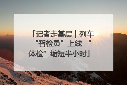 记者走基层｜列车“智检员”上线 “体检”缩短半小时