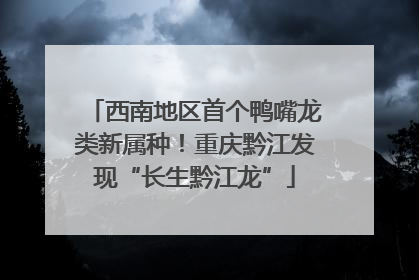 西南地区首个鸭嘴龙类新属种！重庆黔江发现“长生黔江龙”