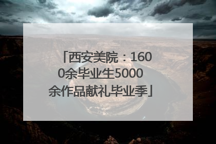 西安美院：1600余毕业生5000余作品献礼毕业季