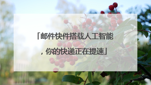邮件快件搭载人工智能，你的快递正在提速