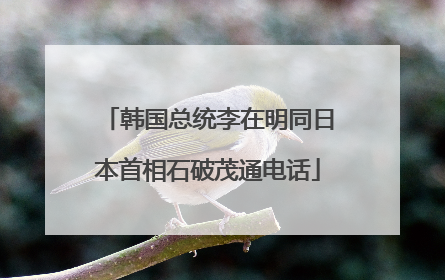 韩国总统李在明同日本首相石破茂通电话