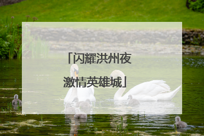 闪耀洪州夜 激情英雄城