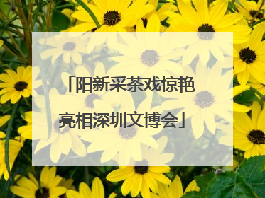 阳新采茶戏惊艳亮相深圳文博会