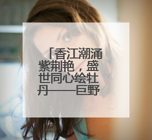 香江潮涌紫荆艳，盛世同心绘牡丹——巨野工笔牡丹画搭起港菏连心桥