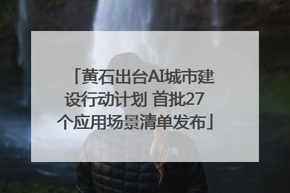黄石出台AI城市建设行动计划 首批27个应用场景清单发布