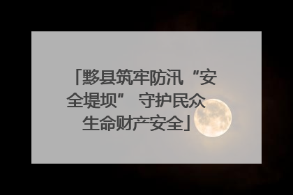 黟县筑牢防汛“安全堤坝” 守护民众生命财产安全