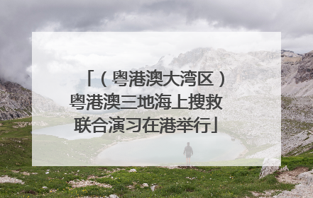 （粤港澳大湾区）粤港澳三地海上搜救联合演习在港举行