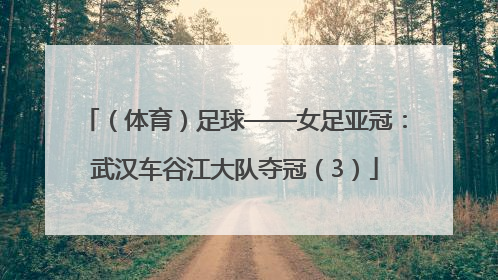 （体育）足球——女足亚冠：武汉车谷江大队夺冠（3）