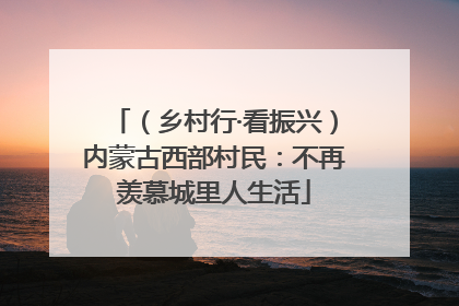 （乡村行·看振兴）内蒙古西部村民：不再羡慕城里人生活