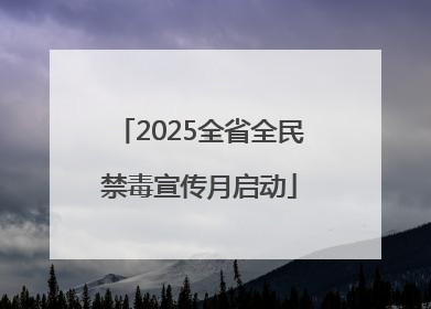 2025全省全民禁毒宣传月启动