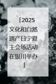 2025文化和自然遗产日宁夏主会场活动在银川举办
