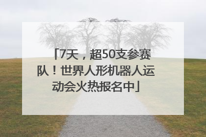 7天，超50支参赛队！世界人形机器人运动会火热报名中