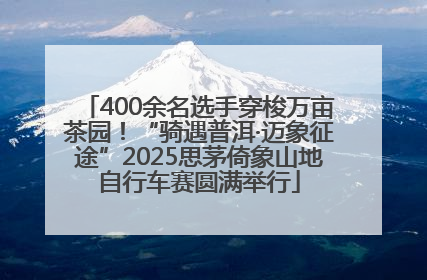 400余名选手穿梭万亩茶园！“骑遇普洱·迈象征途”2025思茅倚象山地自行车赛圆满举行