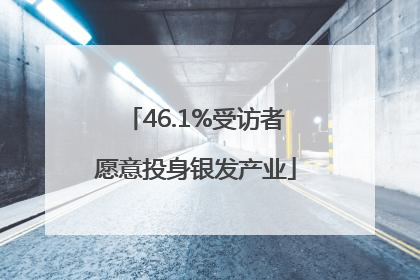 46.1%受访者愿意投身银发产业