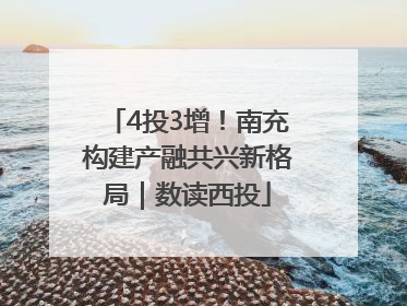 4投3增！南充构建产融共兴新格局｜数读西投