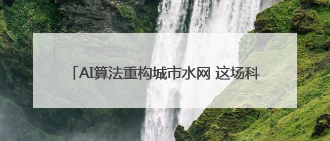 AI算法重构城市水网 这场科技峰会揭开水的“智慧密码”